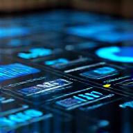 Digital financial tools dashboard with charts and graphs